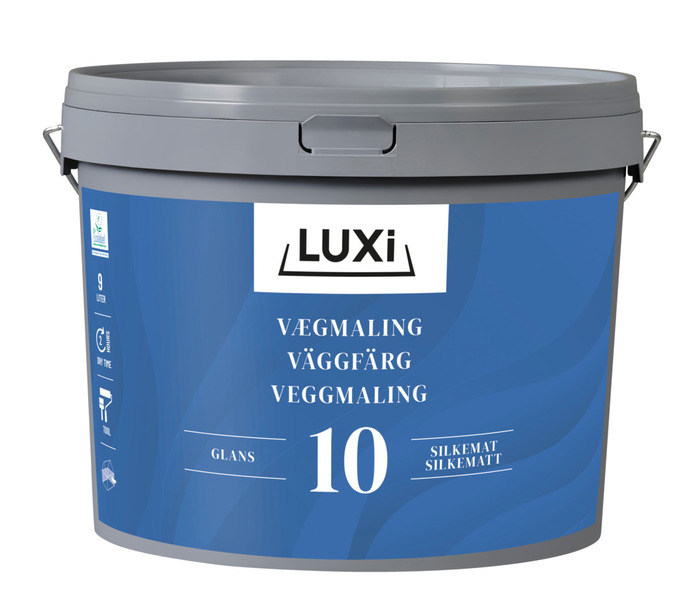 Vægmaling 10 modehvid 9 liter - LUXI®